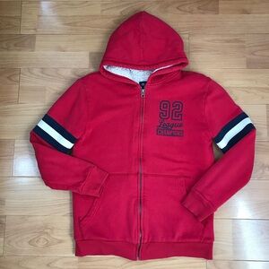 Children’s Place Sherpa lined Kids Red Hoodie size 16